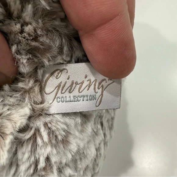 Demdaco Jumbo Giving Bear in Gray, Cream, Beige - Picture 9 of 16